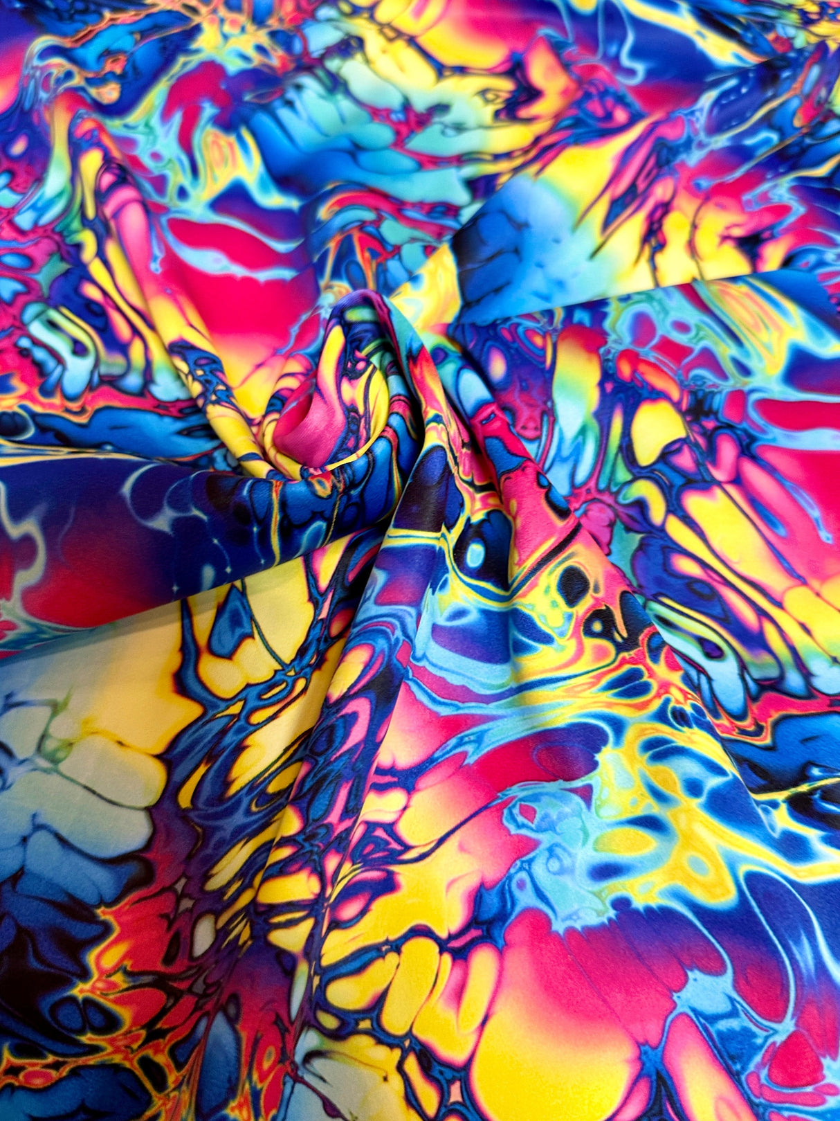Printed Nylon Spandex Graffiti Print