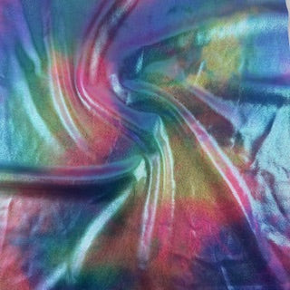Nylon Spandex Tie-Dye Foil Fabric 60"