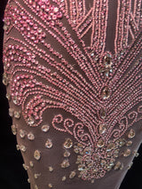 Rhinestone Bodice Applique in Baby Pink