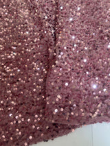 Sequin Velvet Mauve