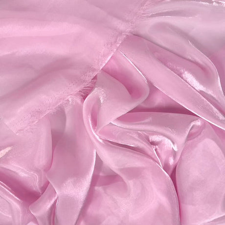 Crystalized Reflective Liquid Faux Silk Chiffon Fabric - 100 Percent Polyester, Semi-Sheer, 59/60" Width (1 Yard)
