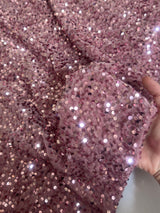 Sequin Velvet Mauve
