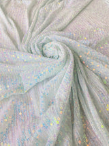 Stretch Striped Sequin Mesh