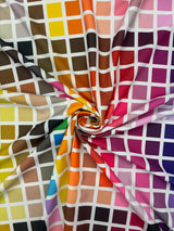 1 Yard Color Block Spandex 4?way Stretch Fabric Swimwear Dancewear Activewear 60?inch