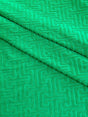 Shiny Textured Jersey Knit Kelly Green