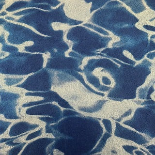 Polyester Spandex Fabric Sea Wave Hologram 4-Way Stretch