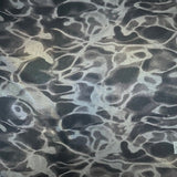 Polyester Spandex Fabric Sea Wave Hologram 4-Way Stretch