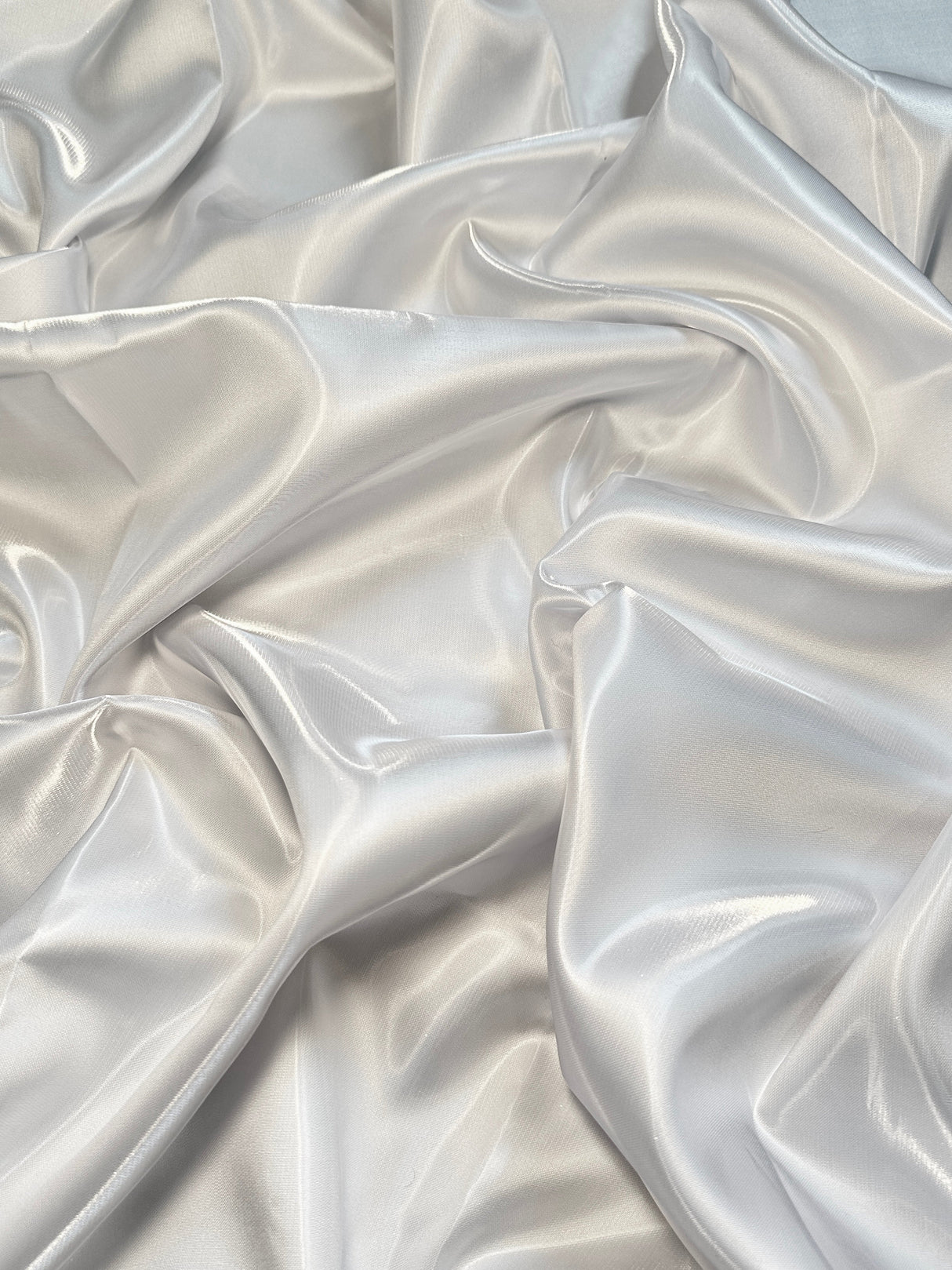Liquid Bridal Satin White