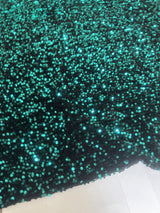 Sequin Velvet Jade Green