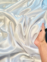 Liquid Bridal Satin White