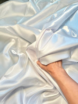 Liquid Bridal Satin White