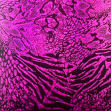 Nylon Spandex Animal Hologram Foil Fabric 60"