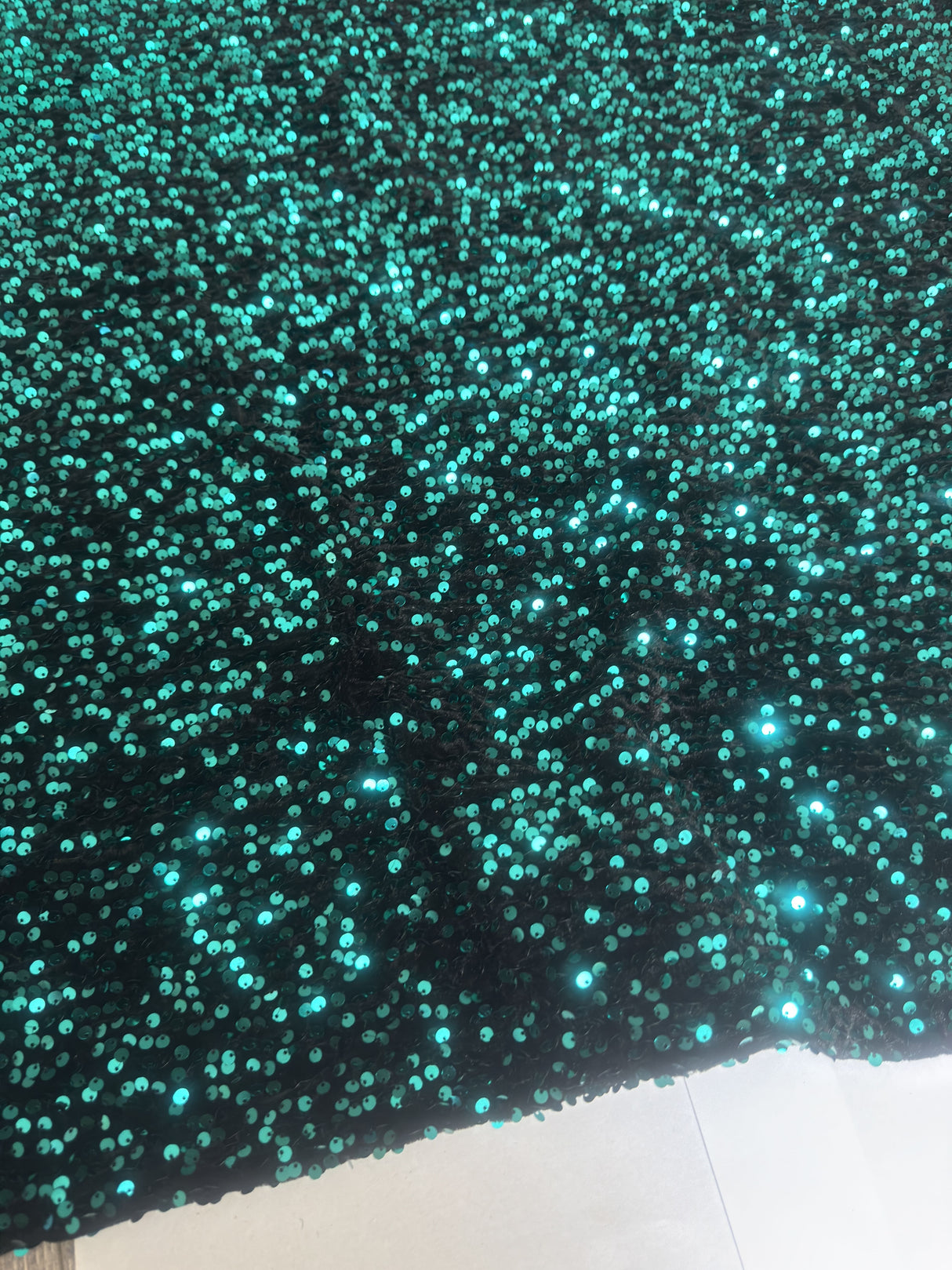 Sequin Velvet Jade Green
