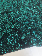 Sequin Velvet Jade Green