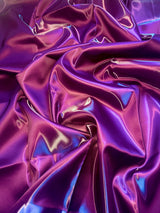 Liquid Bridal Satin Eggplant Purple
