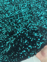Sequin Velvet Jade Green