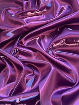 Liquid Bridal Satin Eggplant Purple