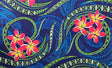 Hibiscus Plumeria Assortment Polyester Fabric - Tropical Floral, Polynesian Print, 70" L x 43" W (1 Piece)