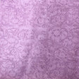 Lavender Western Floral Pu Leather Vinyl Fabric,