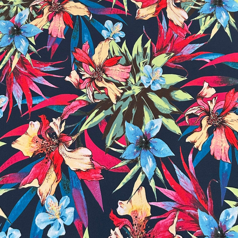 Printed Nylon Spandex Floral Print
