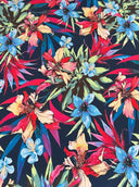 Printed Nylon Spandex Floral Print