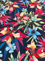 Printed Nylon Spandex Floral Print