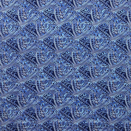Poly-Cotton Fabric Traditional Polynesian Tattoo Triangle Formation Design