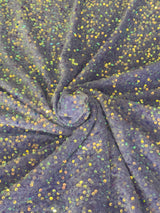 Stretch Sequin Velvet Lilac