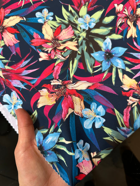 Printed Nylon Spandex Floral Print