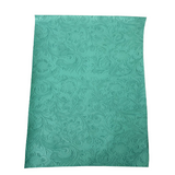 Western Floral PU Faux Leather Vinyl Fabric - Western Floral Pattern, 56" Width (1 Yard)