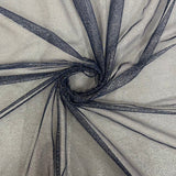 Metallic Foil Dotted Mesh Fabric