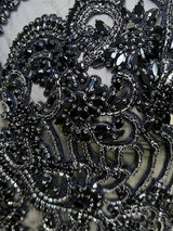 Black Rhinestone Bodice Applique