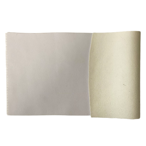 Faux Leather Apparel Fabric with Suede Backing