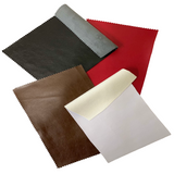 Lambskin Stretch Faux Leather Fabric - Black, Matte, 55" Width (1 Yard)