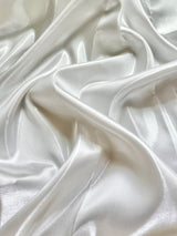 Liquid Bridal Satin Off White