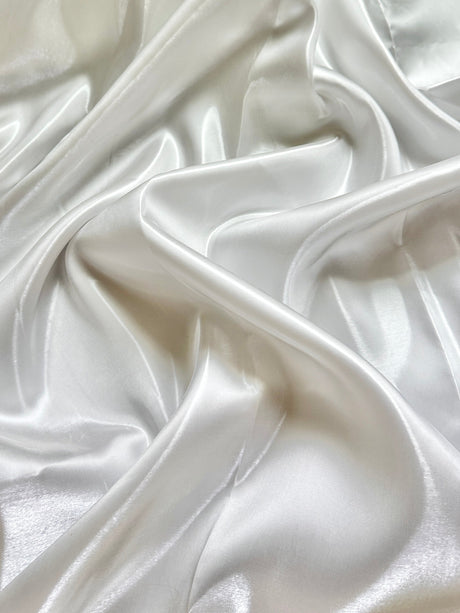 Liquid Bridal Satin Off White