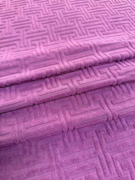 Textured Geometric Jersey Knit