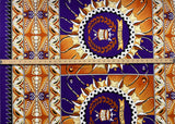 Cotton Barkcloth Tongan Seal Double Border Fabric