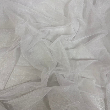 Metallic Foil Dotted Mesh Fabric