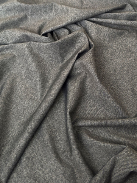 Printed Nylon Spandex Gray Twill Pattern