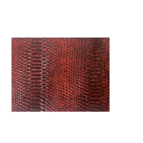 Culebra Patent 3D Embossed Snake Skin Vinyl Fabric - 3D Embossed Snake Skin, 54" Width (1 Yard)