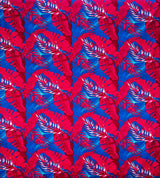 Tropical Leaves All Over Design Cotton Fabric - Tropical Leaves Print, 36" X 45" (1 Yard)