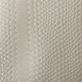 Culebra Patent 3D Embossed Snake Skin Vinyl Fabric - 3D Embossed Snake Skin, 54" Width (1 Yard)