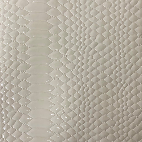 Culebra Patent 3D Embossed Snake Skin Vinyl Fabric - 3D Embossed Snake Skin, 54" Width (1 Yard)