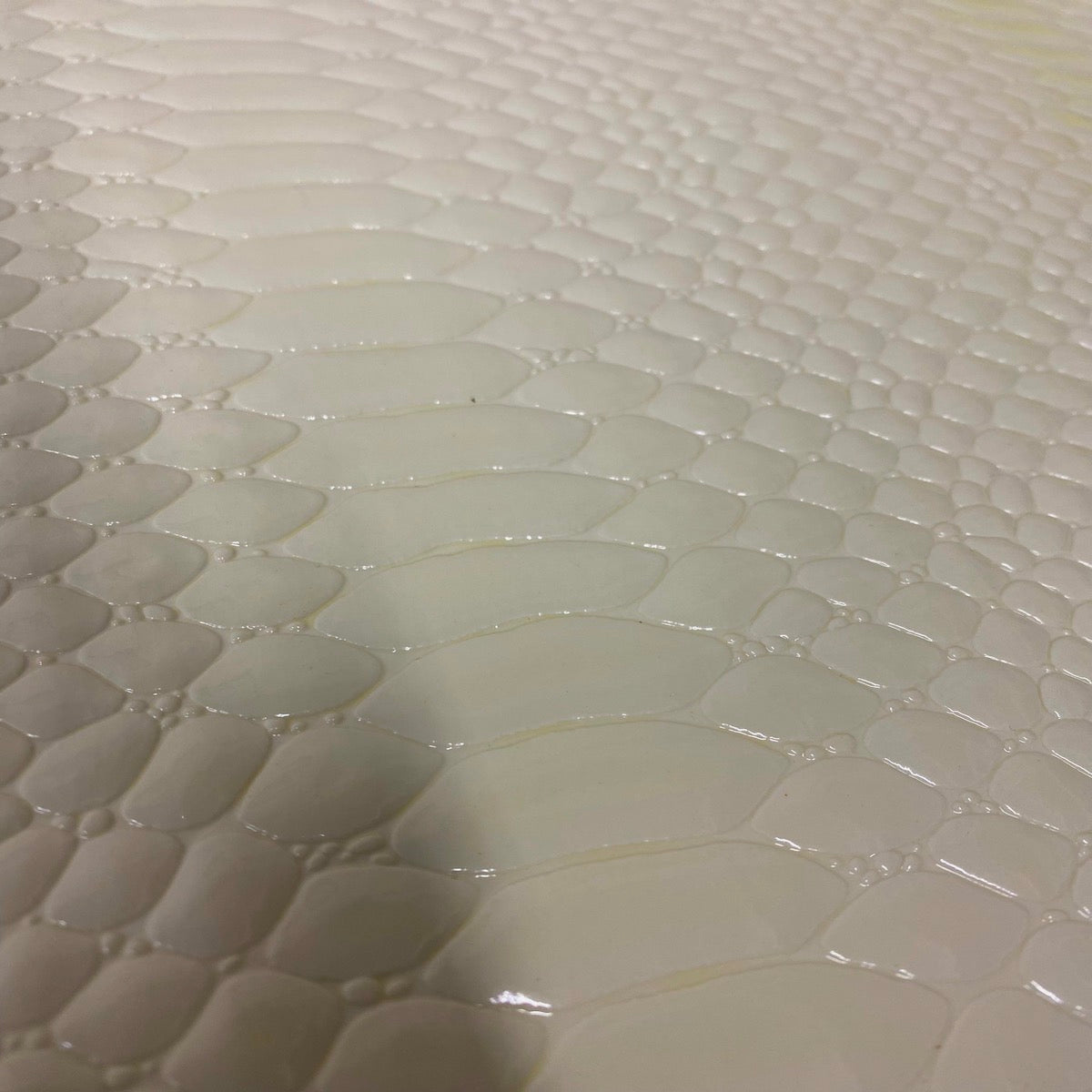 Culebra Patent 3D Embossed Snake Skin Vinyl Fabric - 3D Embossed Snake Skin, 54" Width (1 Yard)