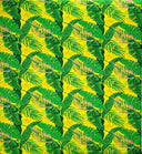 Cotton Fabric Tropical Leaves All Over Design