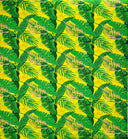 Tropical Leaves All Over Design Cotton Fabric - Tropical Leaves Print, 36" X 45" (1 Yard)