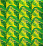 Tropical Leaves All Over Design Cotton Fabric - Tropical Leaves Print, 36" X 45" (1 Yard)