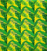 Tropical Leaves All Over Design Cotton Fabric - Tropical Leaves Pattern, 36" X 45" (1 Yard)