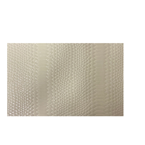 Culebra Patent 3D Embossed Snake Skin Vinyl Fabric - 3D Embossed Snake Skin, 54" Width (1 Yard)